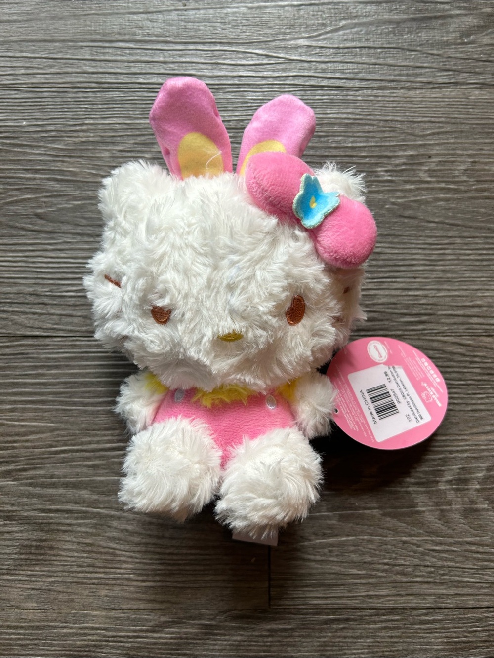 Hello Kitty Plush Bunny in White and Pink